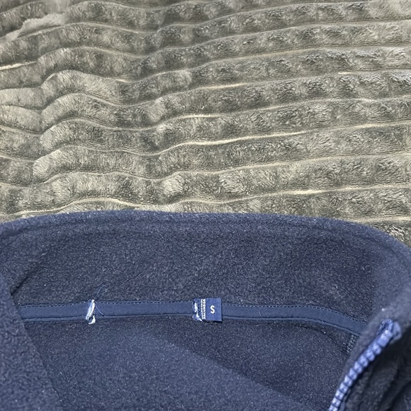 Vineyard Vines Women’s Pullover Fleece Navy Blue 1/4 Zip Long Sleeve, Size S - Picture 10 of 11